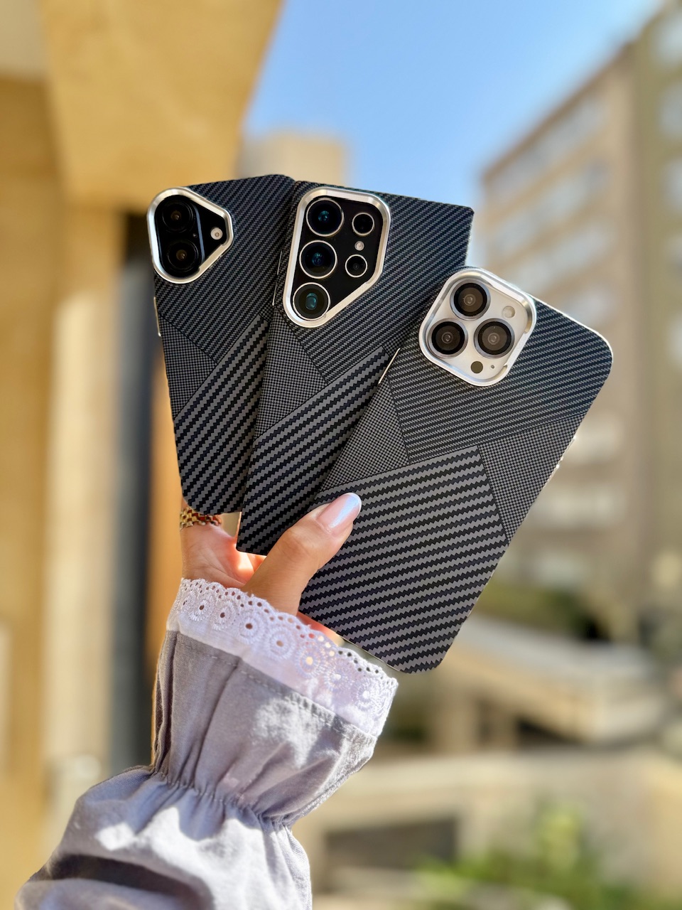 قاب موبایل آیفون Carbon PC Magnetic