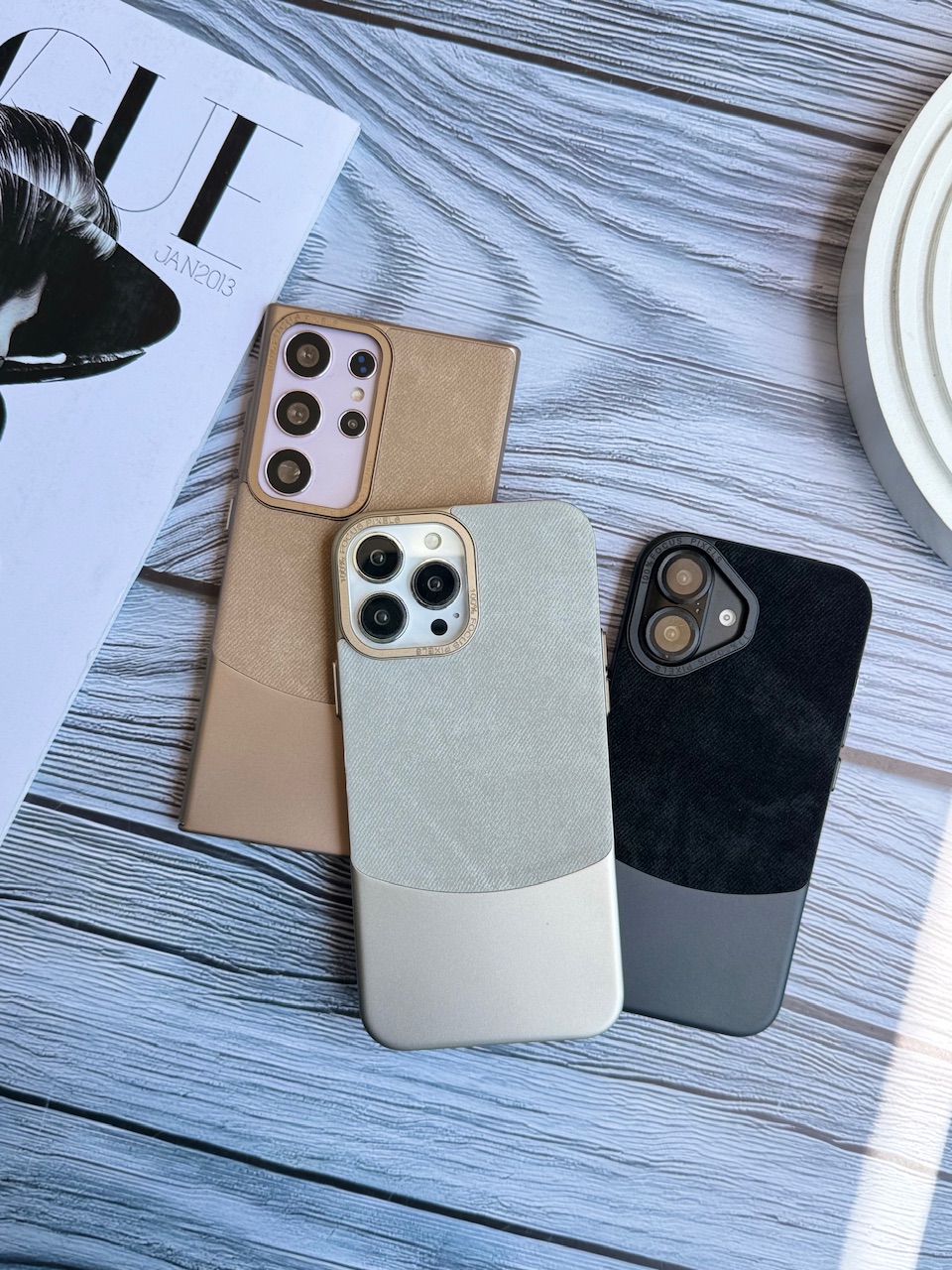 قاب گوشی سامسونگ Flannel Metal Case جیر متال