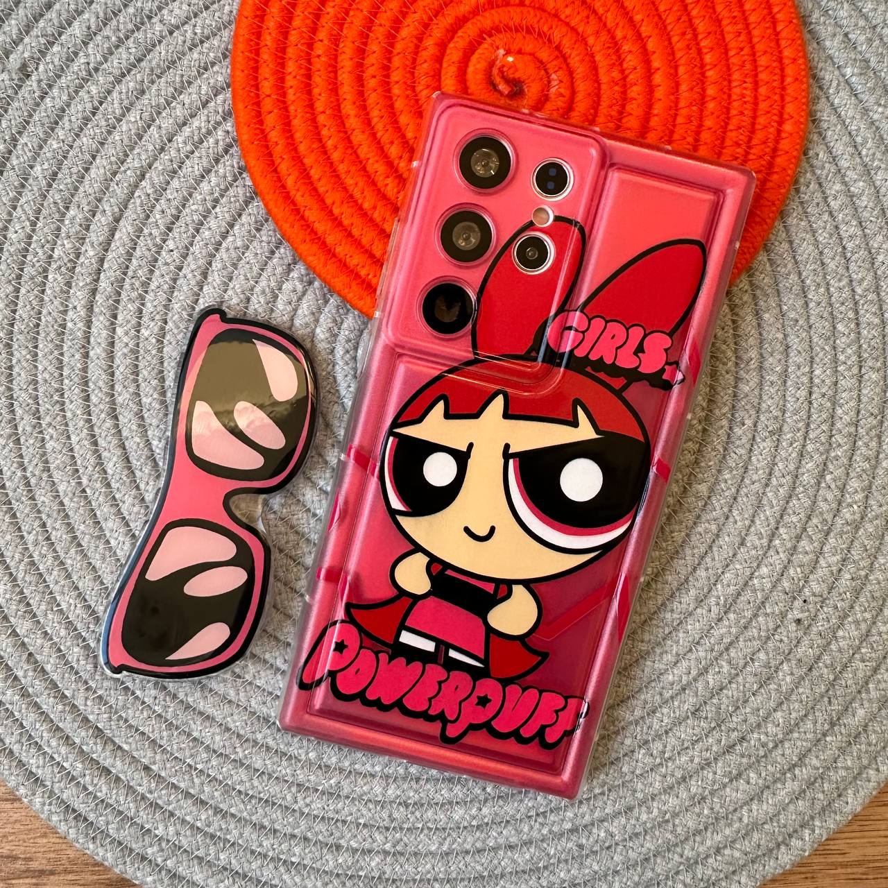 قاب گوشی سامسونگ Power Puff Girls پافر قرمز