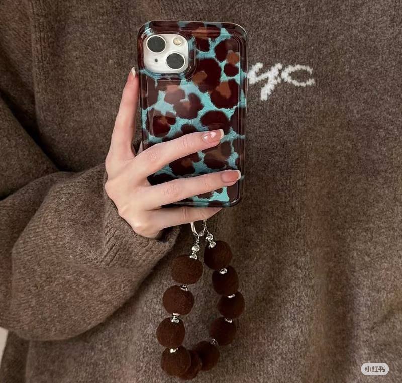 کاور گوشی آیفون leopard blue