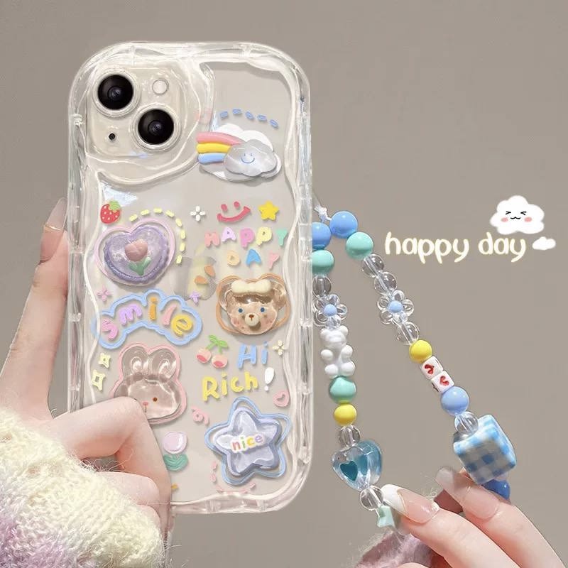 قاب گوشی سامسونگ hi smile rich همراه با اویز