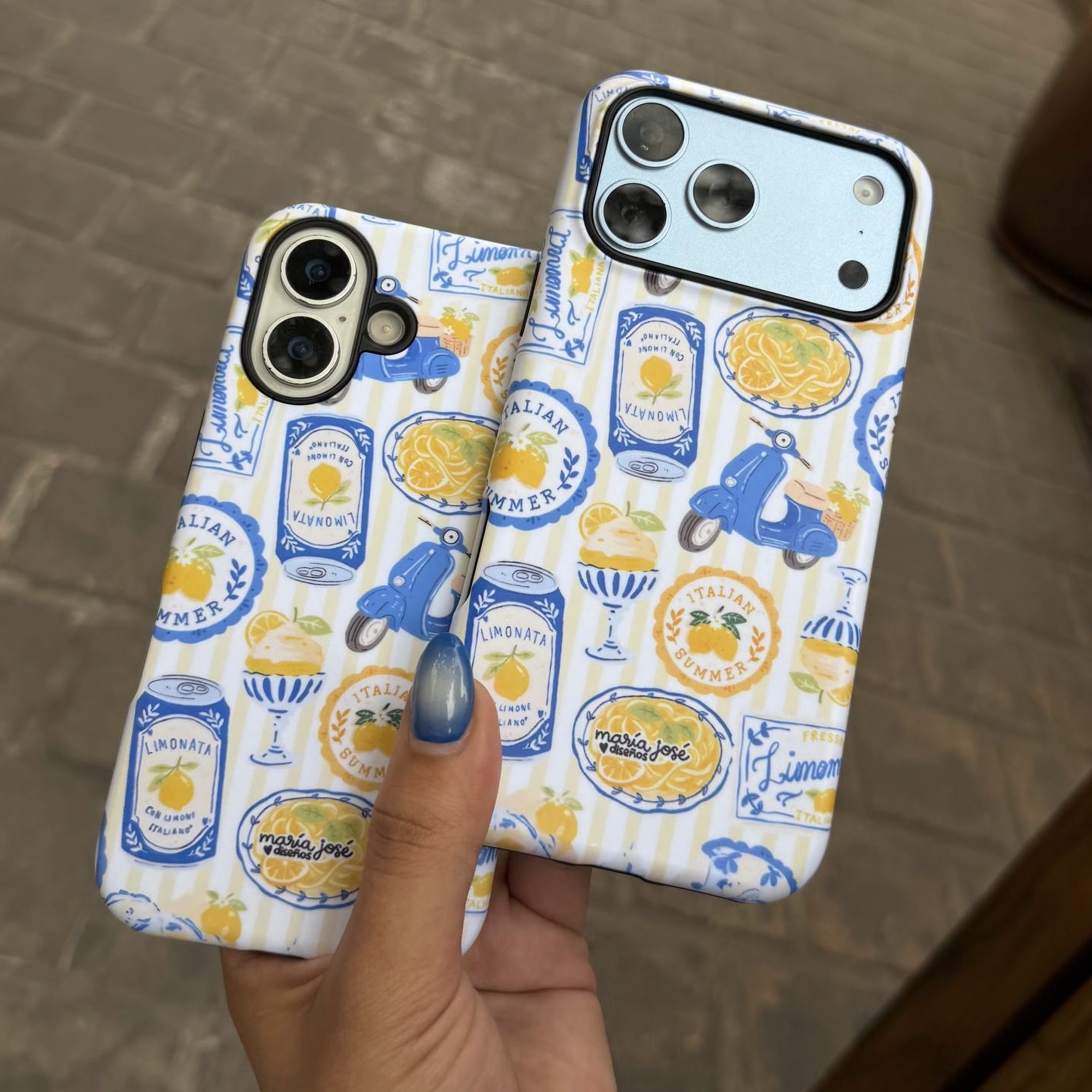 گارد آیفون sky blue lemon
