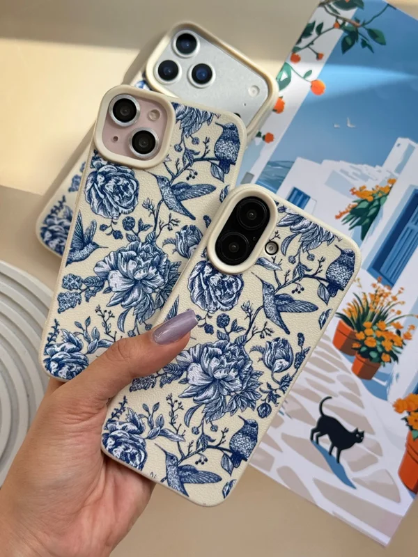 کاور گوشی آیفون Blue Blossom