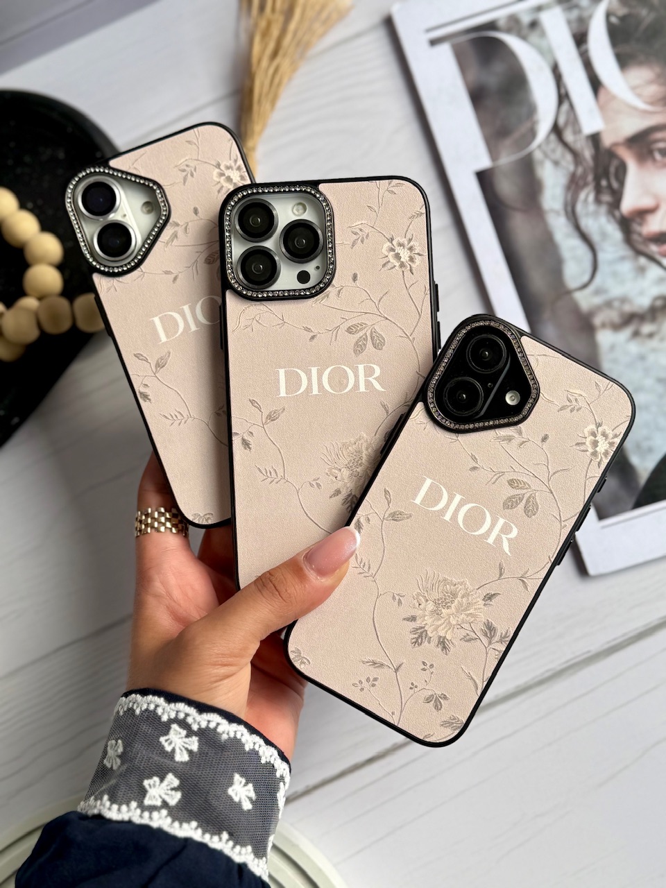 قاب موبایل آیفون Rose de Dior