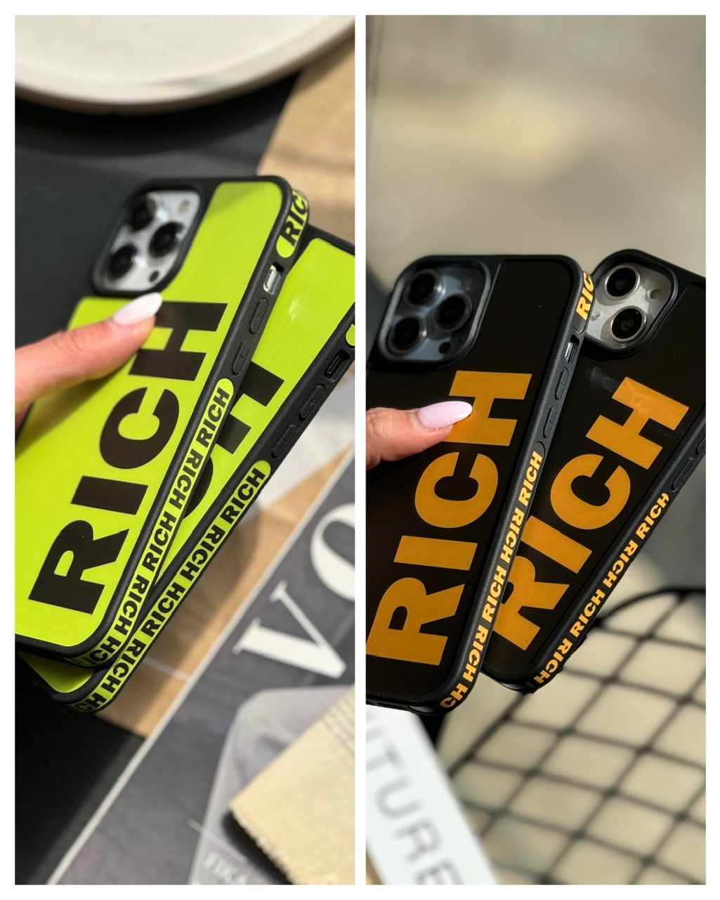 قاب گوشی آیفون Rich Rich Rich