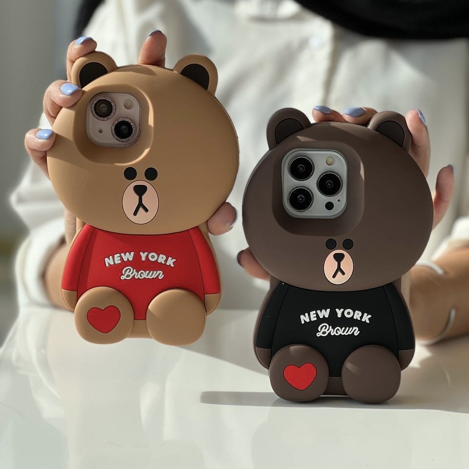 کاور آیفون عروسکی خرس Brown نیویورک
