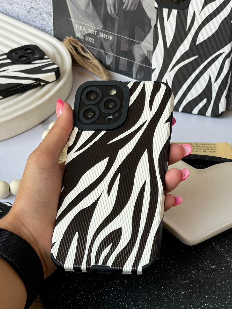 قاب گوشی آیفون Zebra گورخر کبریتی