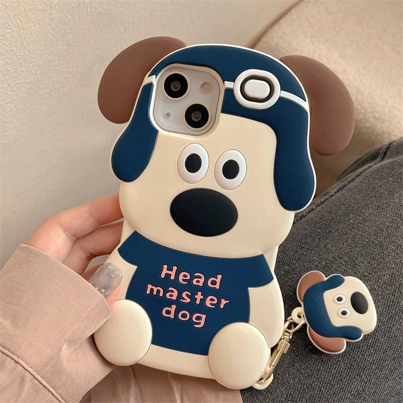 قاب گوشی Head Master Dog سیلیکونی آیفون