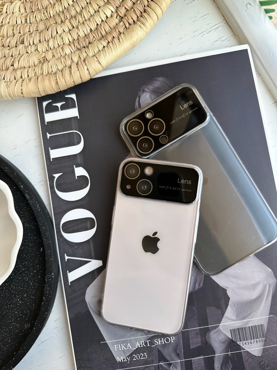 قاب گوشی Lens Case شفاف آیفون
