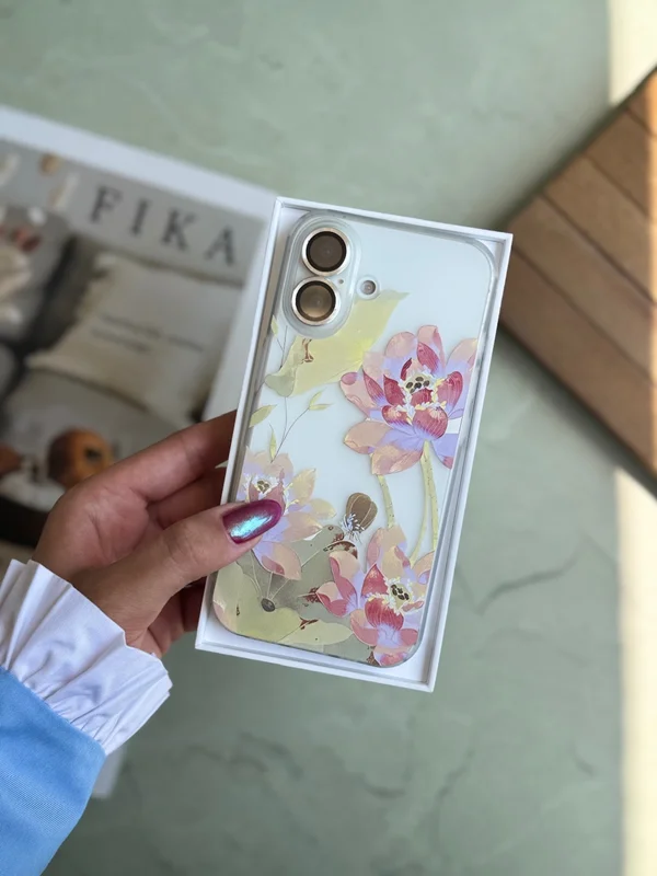 قاب موبایل آیفون Lotus flowers گل نیلوفر