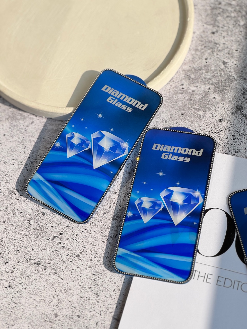 گلس گوشی آیفون نگین دار DIAMOND