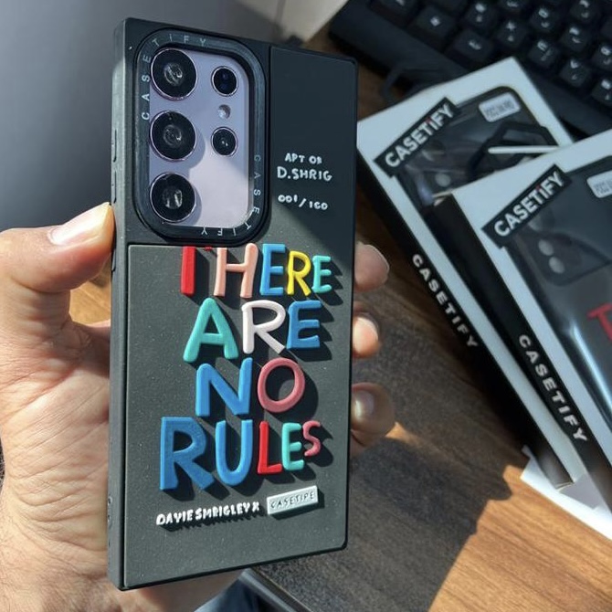 قاب گوشی سامسونگ No Rules متن برجسته